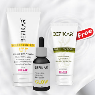 BEFIKAR FACE SERUM 30ML & BEFIKAR SUN SCREEN GEL (COMBO)