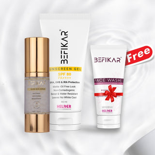 Befikar 3D Skin Glow Serum & Befikar Sun Screen Gel (Combo)